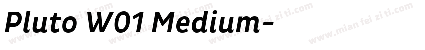 Pluto W01 Medium字体转换